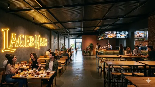 Interior de LagerHaus Villa Devoto (cervecería / bar), proyecto de Terrenal Estudio — foto 2 de 2